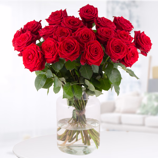 20 bis 100 Rote Premium-Rosen Red Naomi (60cm)