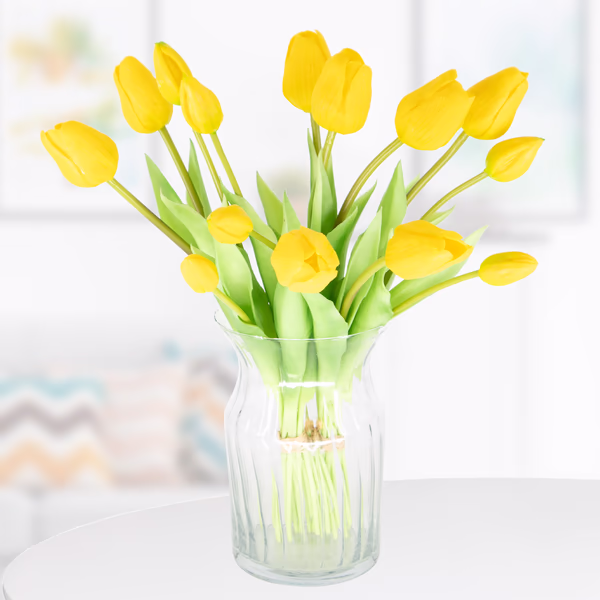 Gelbe Kunsttulpen