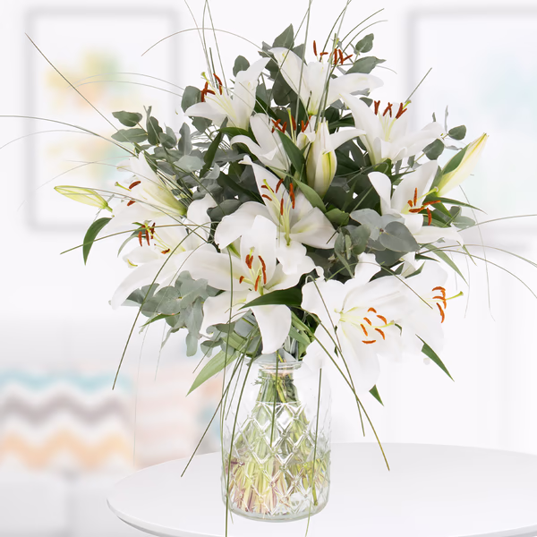 Blumenstrauß Weiße Lilien