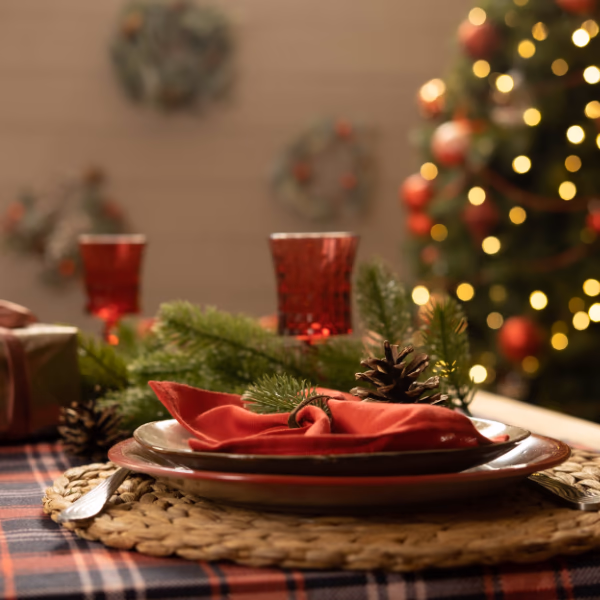 Weihnachtliche Tischdekoration